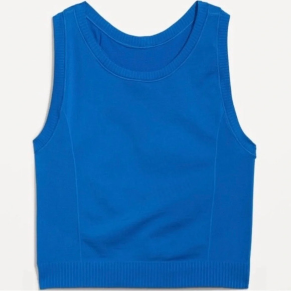 OLD NAVY‎ Seamless Performance Racerback Tank Top in Bluefield - Picture 3 of 8